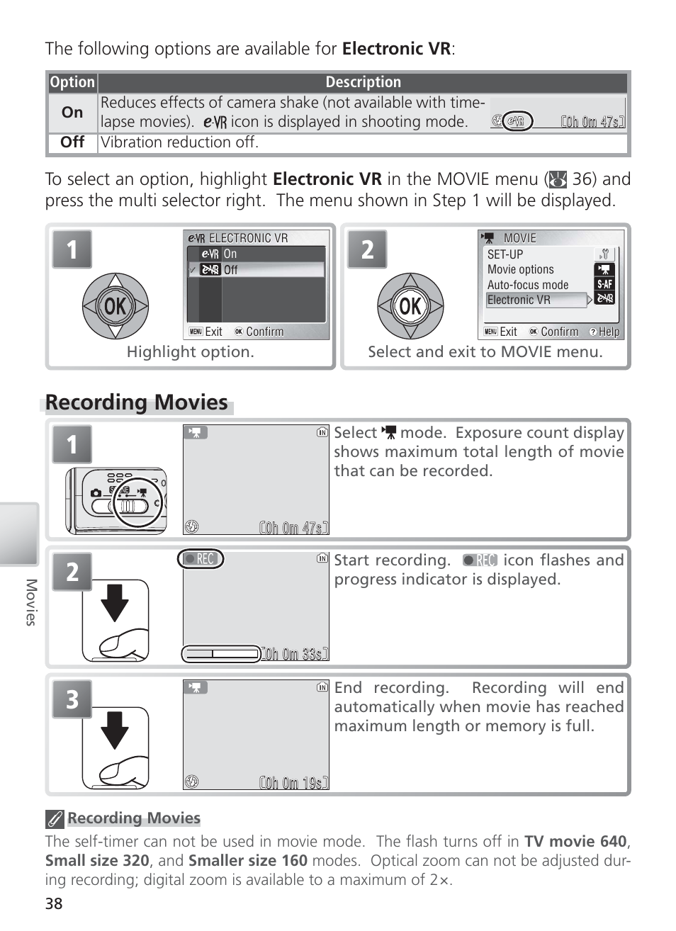 Recording movies | Nikon S4 User Manual | Page 48 / 108