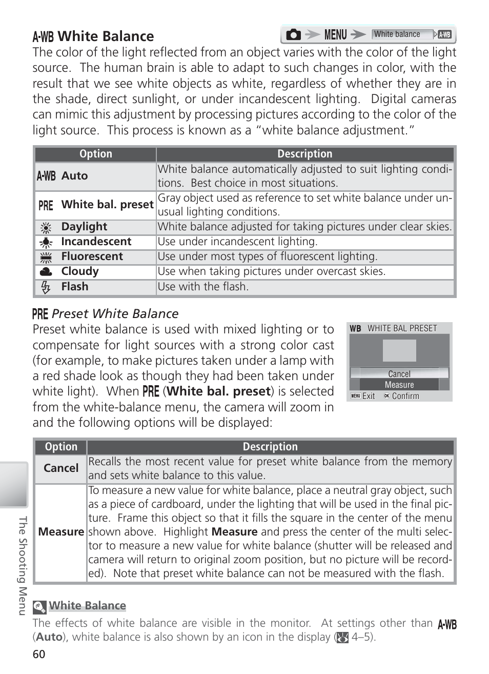 White balance | Nikon S4 User Manual | Page 70 / 108