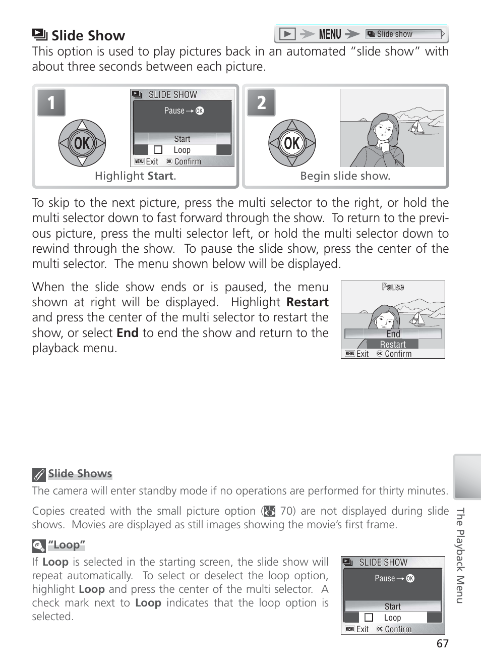 Slide show | Nikon S4 User Manual | Page 77 / 108
