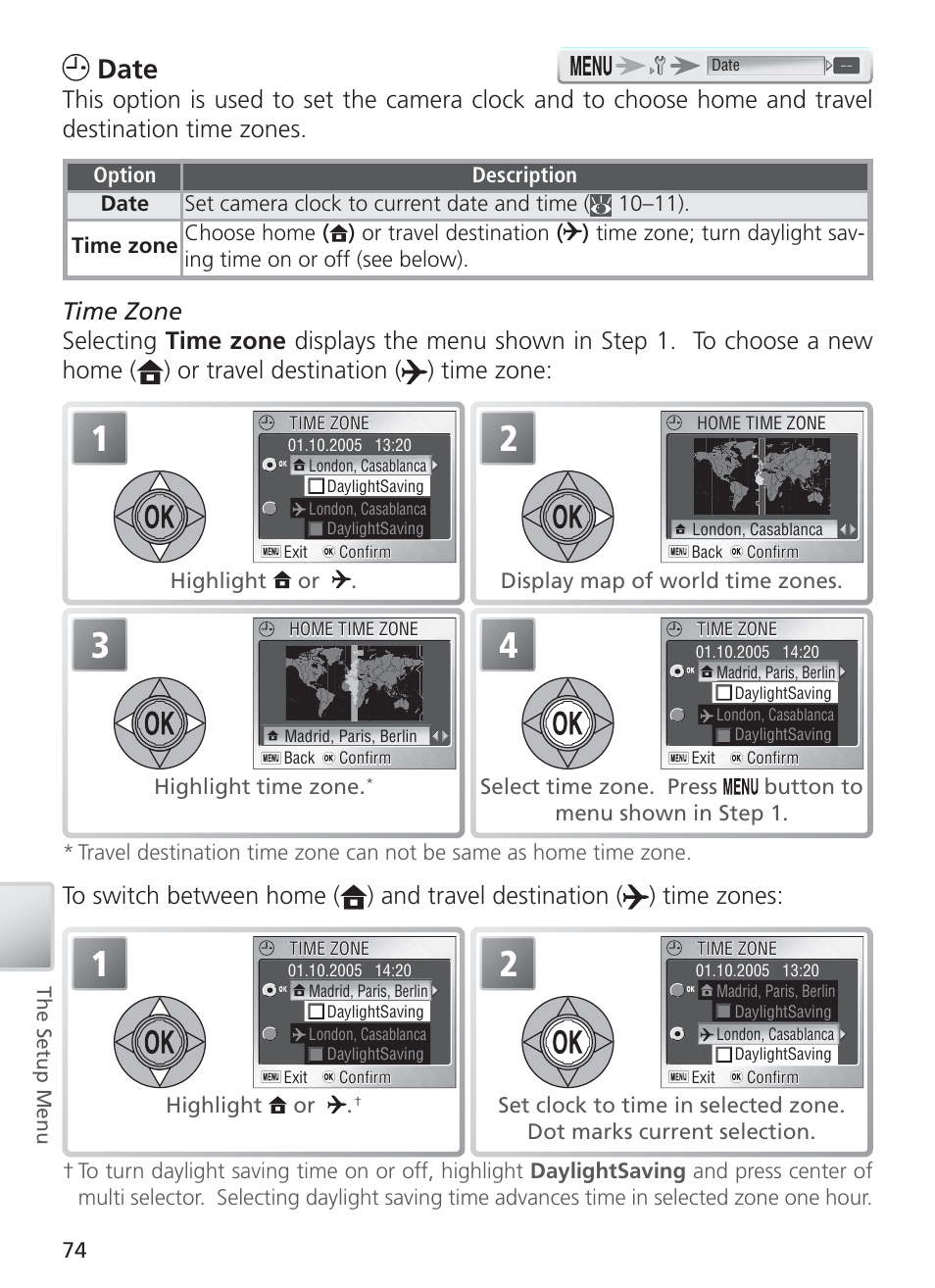 Date | Nikon S4 User Manual | Page 84 / 108
