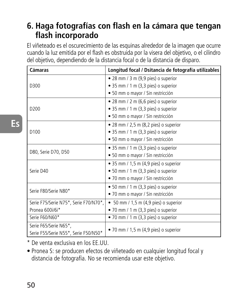 Nikon AF-S 24-70mm f-2.8G ED User Manual | Page 50 / 122