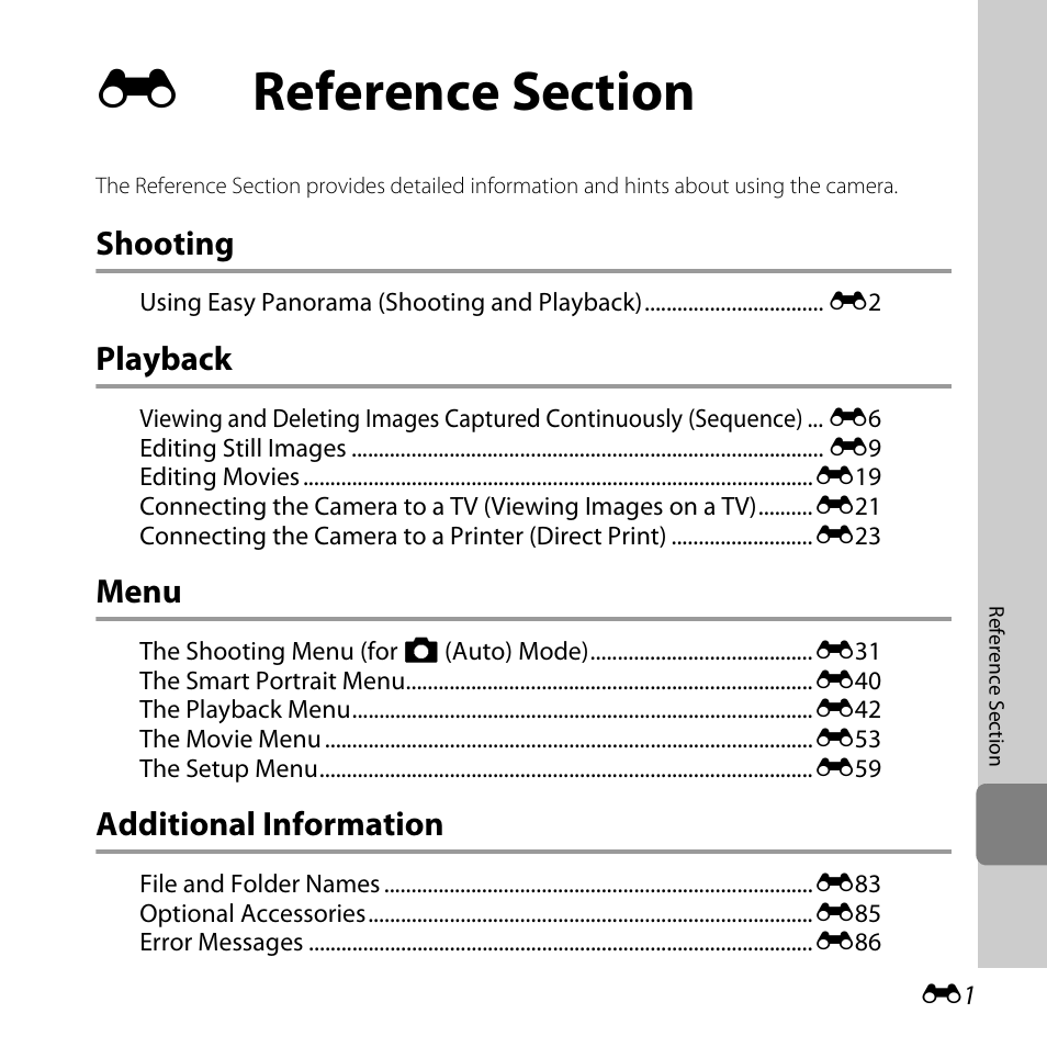 Reference section | Nikon L820 User Manual | Page 119 / 240