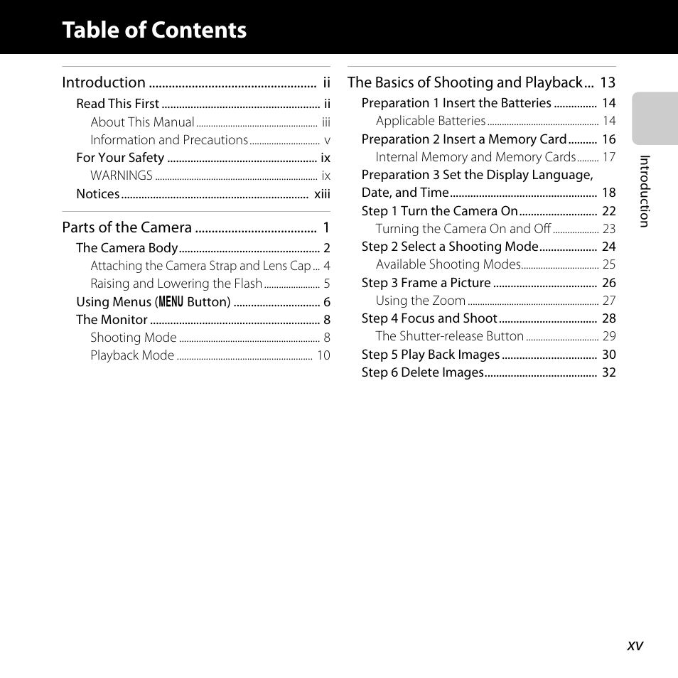Nikon L820 User Manual | Page 17 / 240