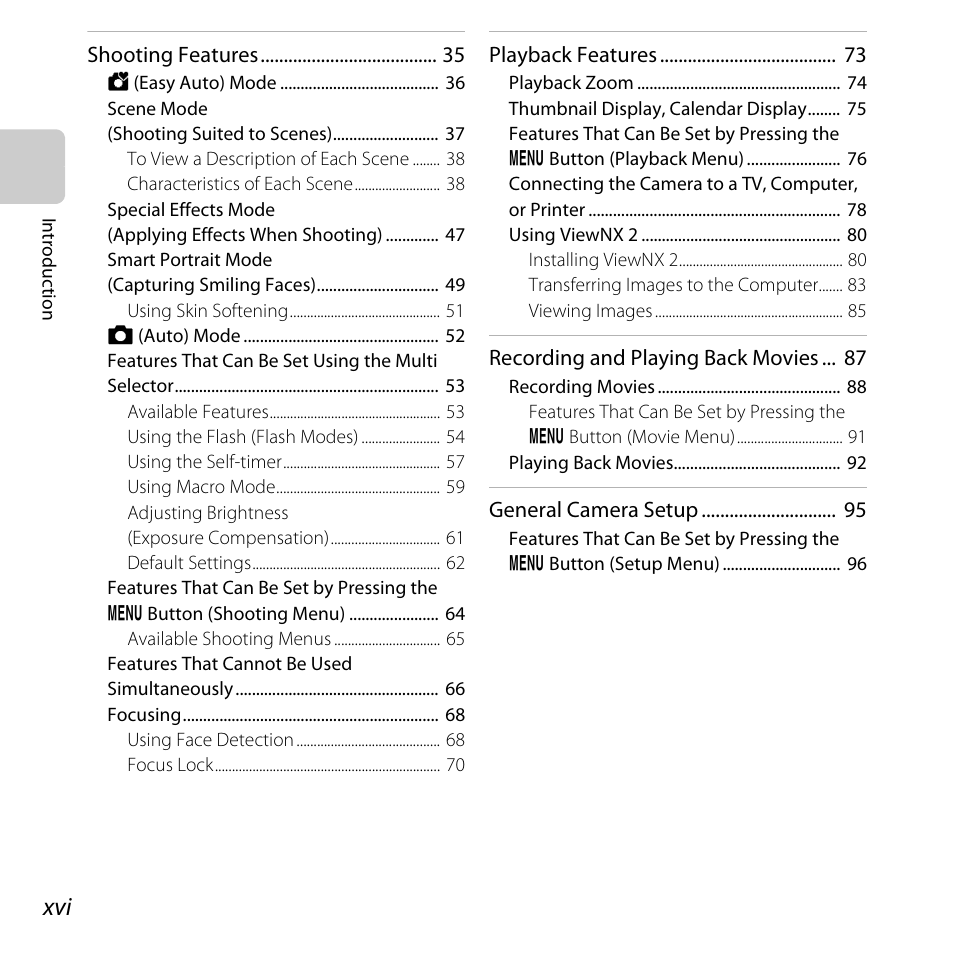 Nikon L820 User Manual | Page 18 / 240