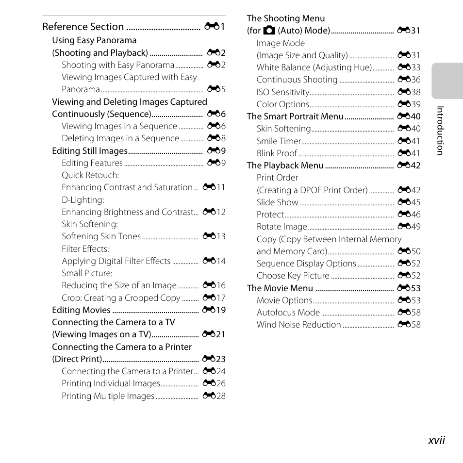 Xvii | Nikon L820 User Manual | Page 19 / 240