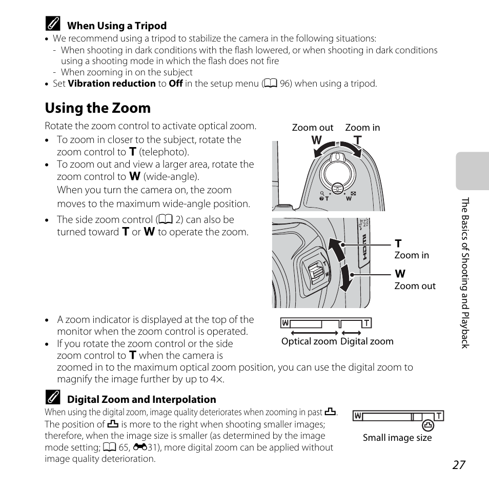 Using the zoom | Nikon L820 User Manual | Page 47 / 240