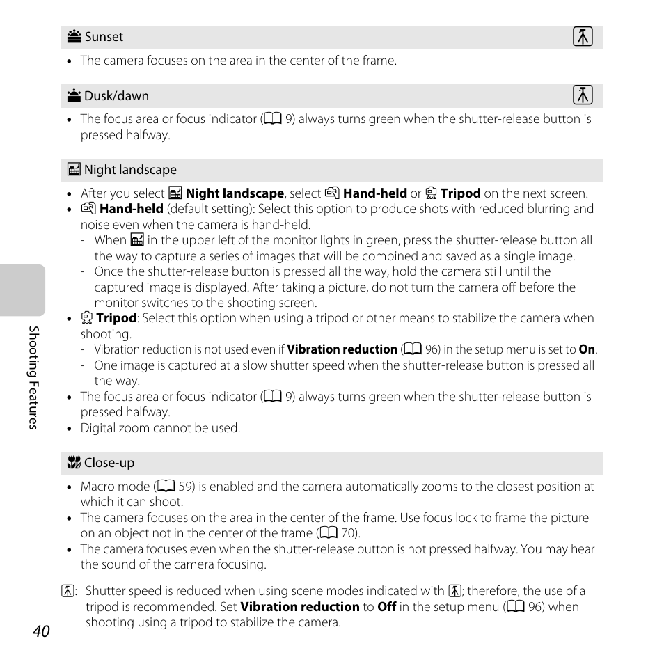 A 40) | Nikon L820 User Manual | Page 60 / 240