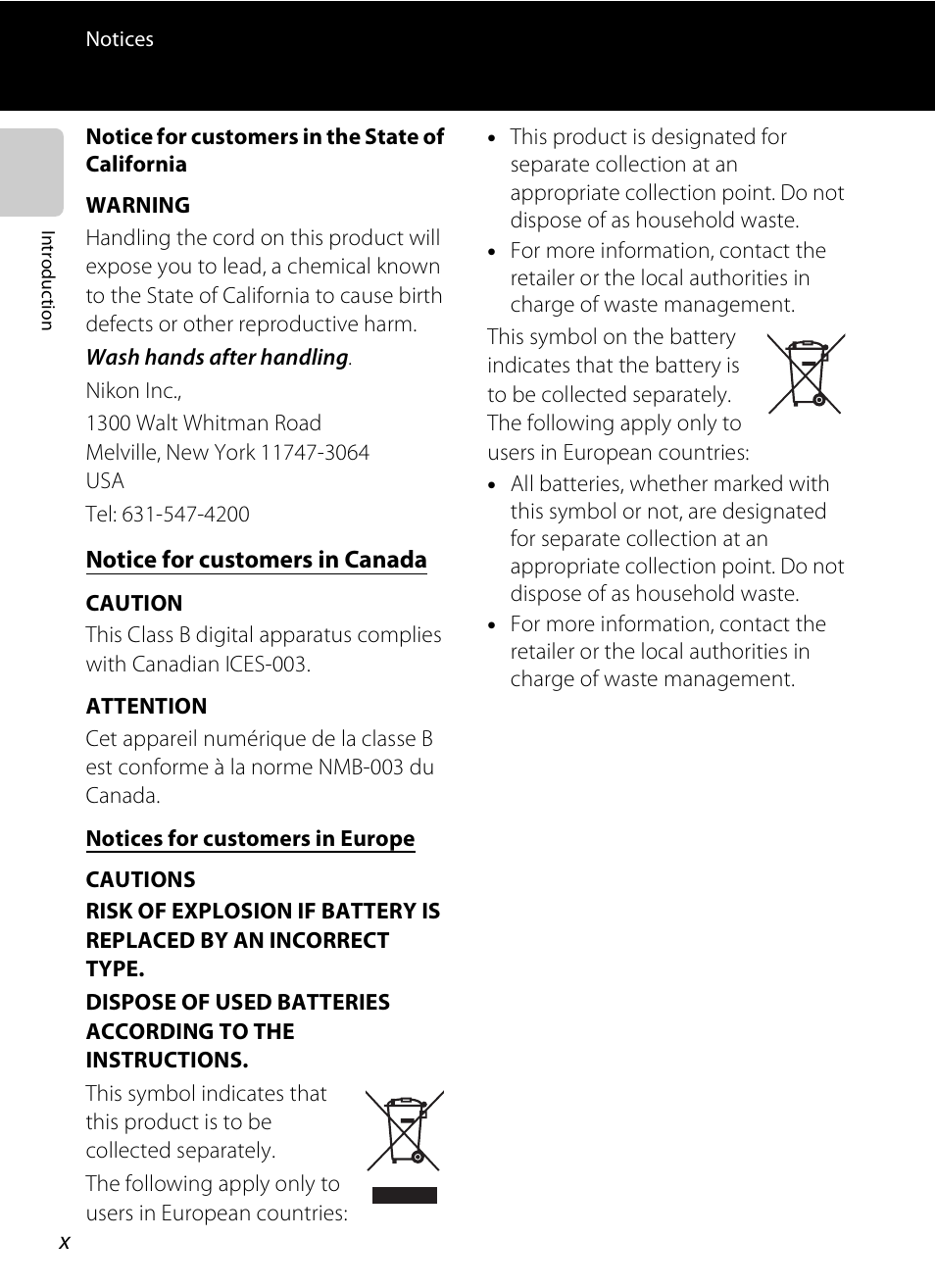 Nikon S3200 User Manual | Page 12 / 204