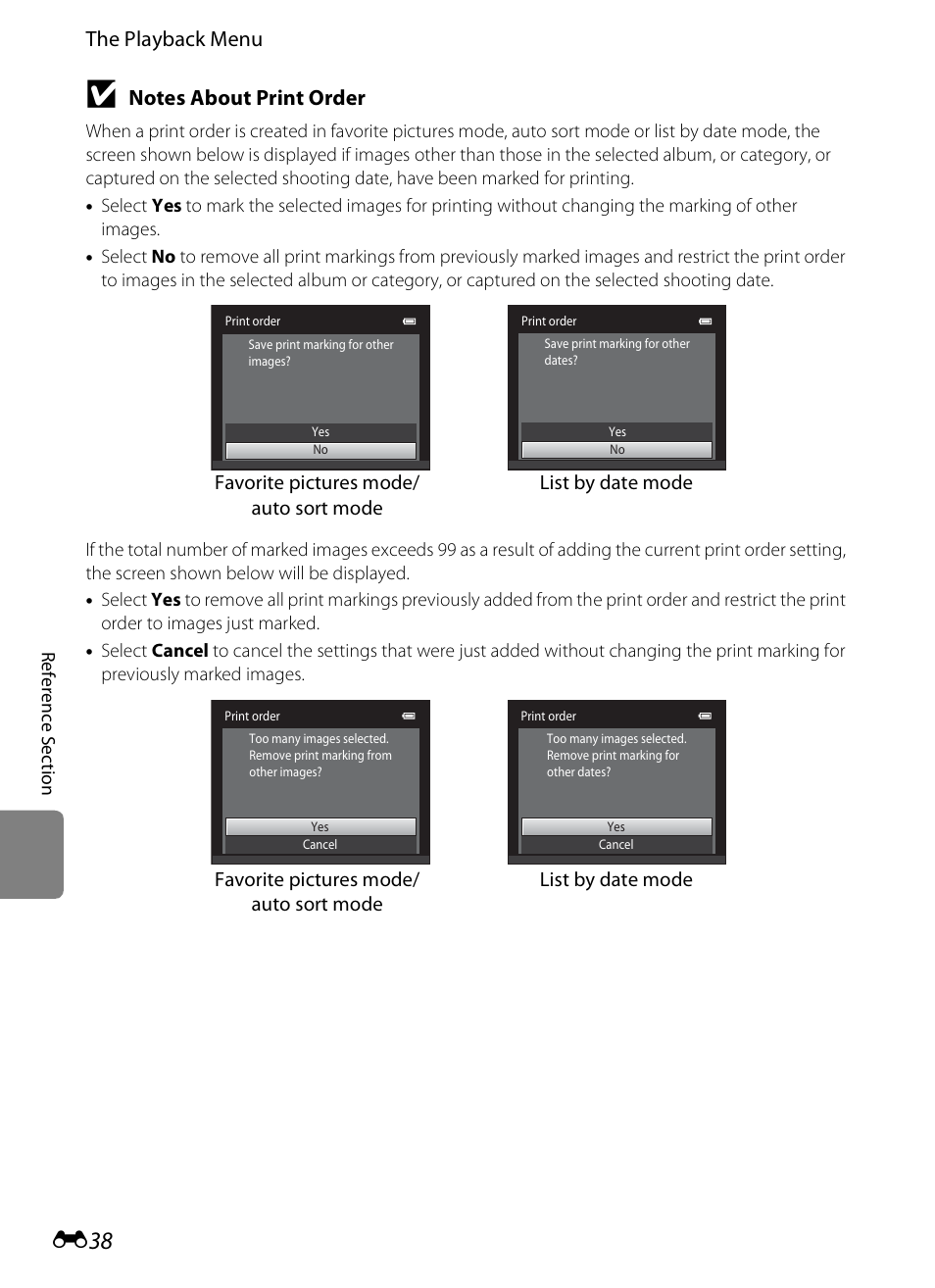 The playback menu | Nikon S3200 User Manual | Page 142 / 204