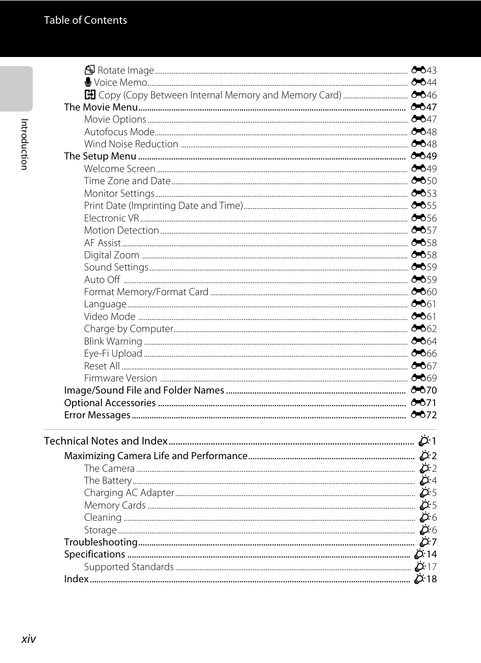 Nikon S3200 User Manual | Page 16 / 204