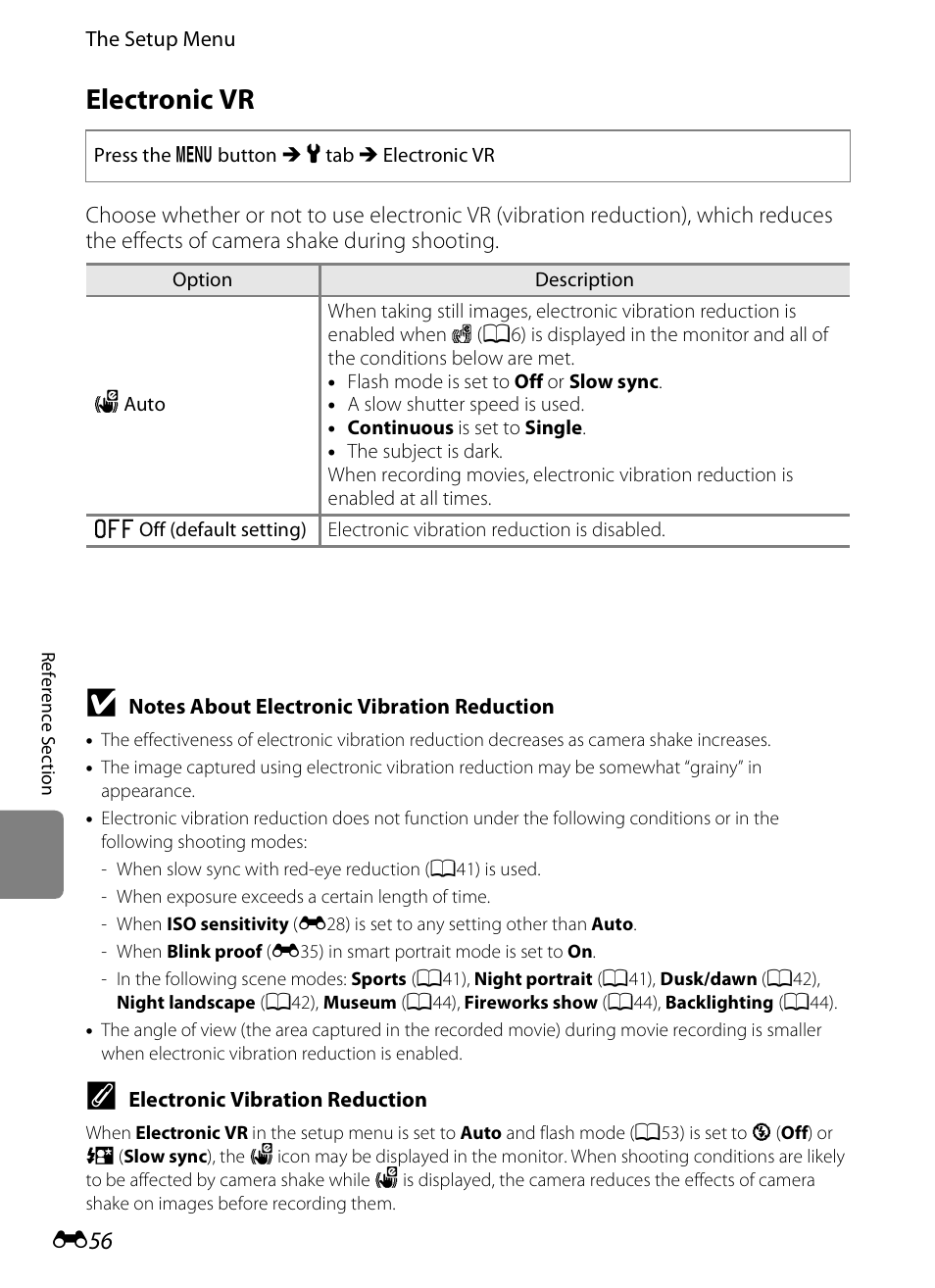 Electronic vr | Nikon S3200 User Manual | Page 160 / 204