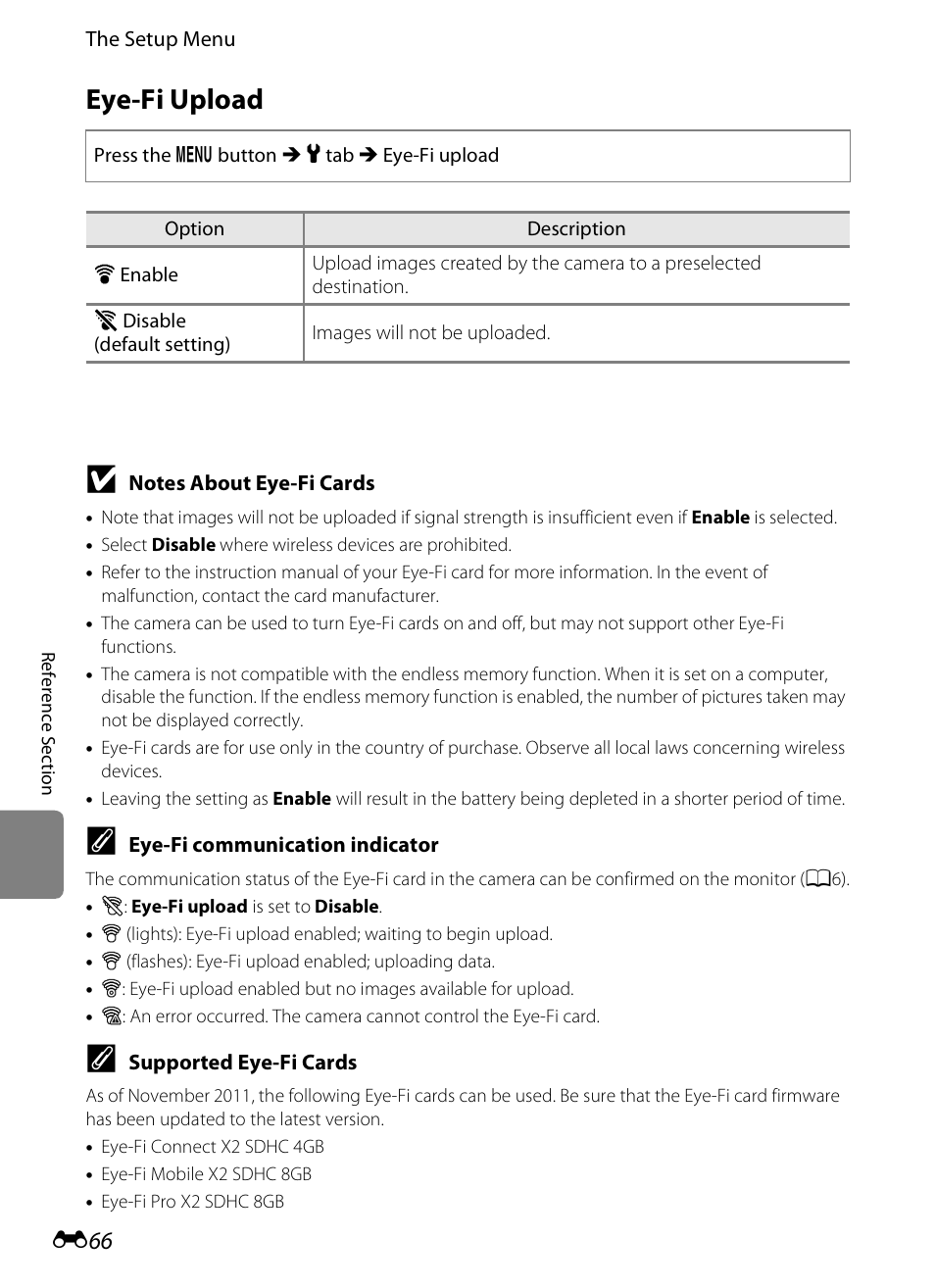 Eye-fi upload | Nikon S3200 User Manual | Page 170 / 204