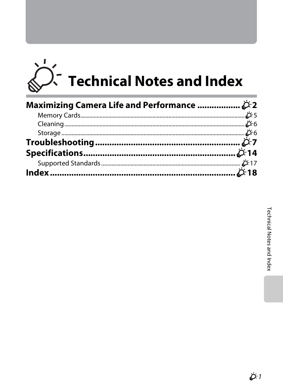 Technical notes and index | Nikon S3200 User Manual | Page 181 / 204