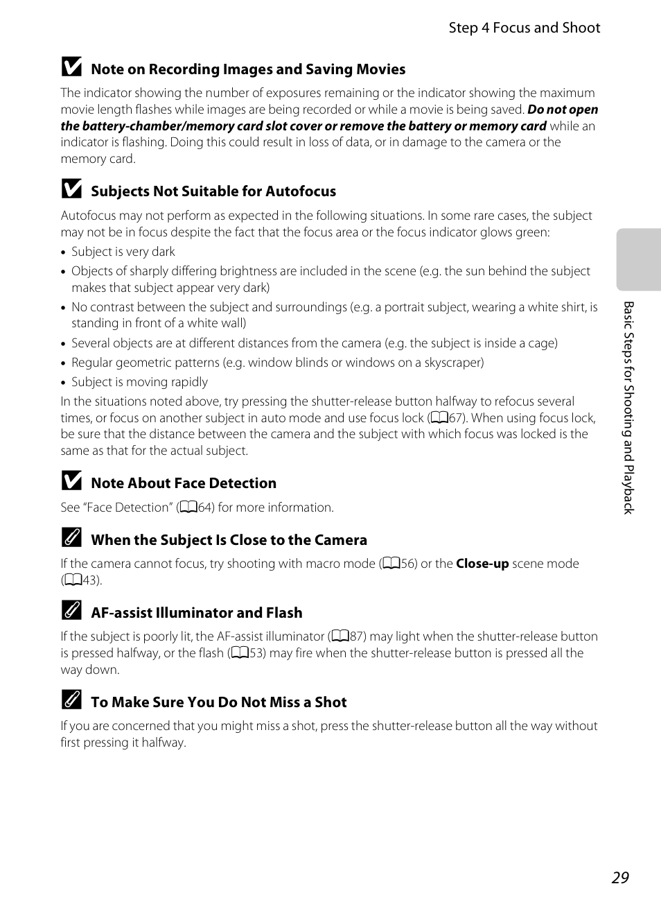 Nikon S3200 User Manual | Page 45 / 204