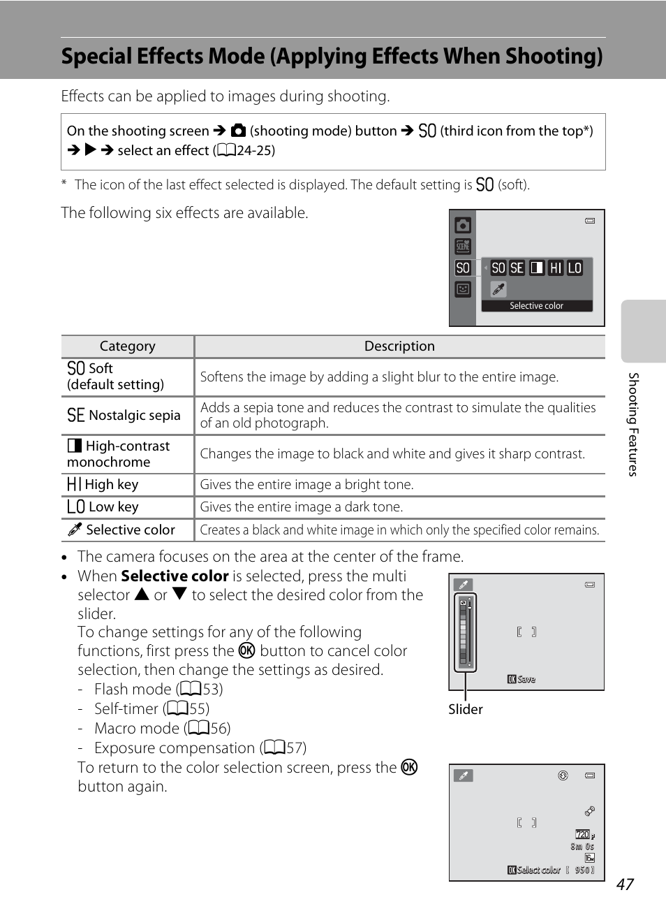 Nikon S3200 User Manual | Page 63 / 204