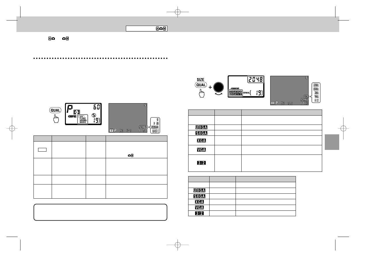 Setting image quality and size, Image quality, Image size | Nikon 995 User Manual | Page 30 / 91
