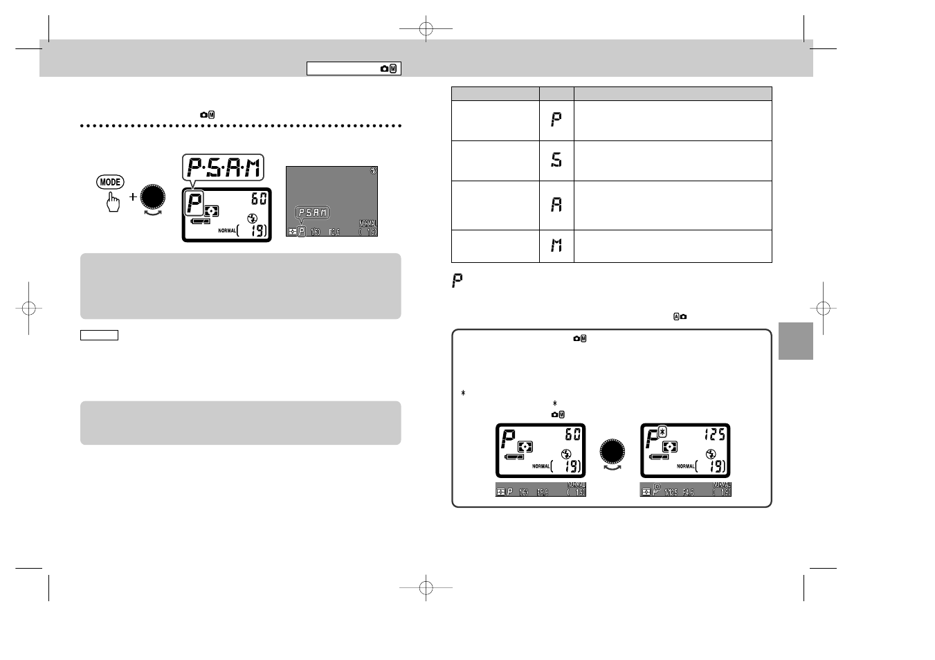 Setting the exposure mode | Nikon 995 User Manual | Page 33 / 91