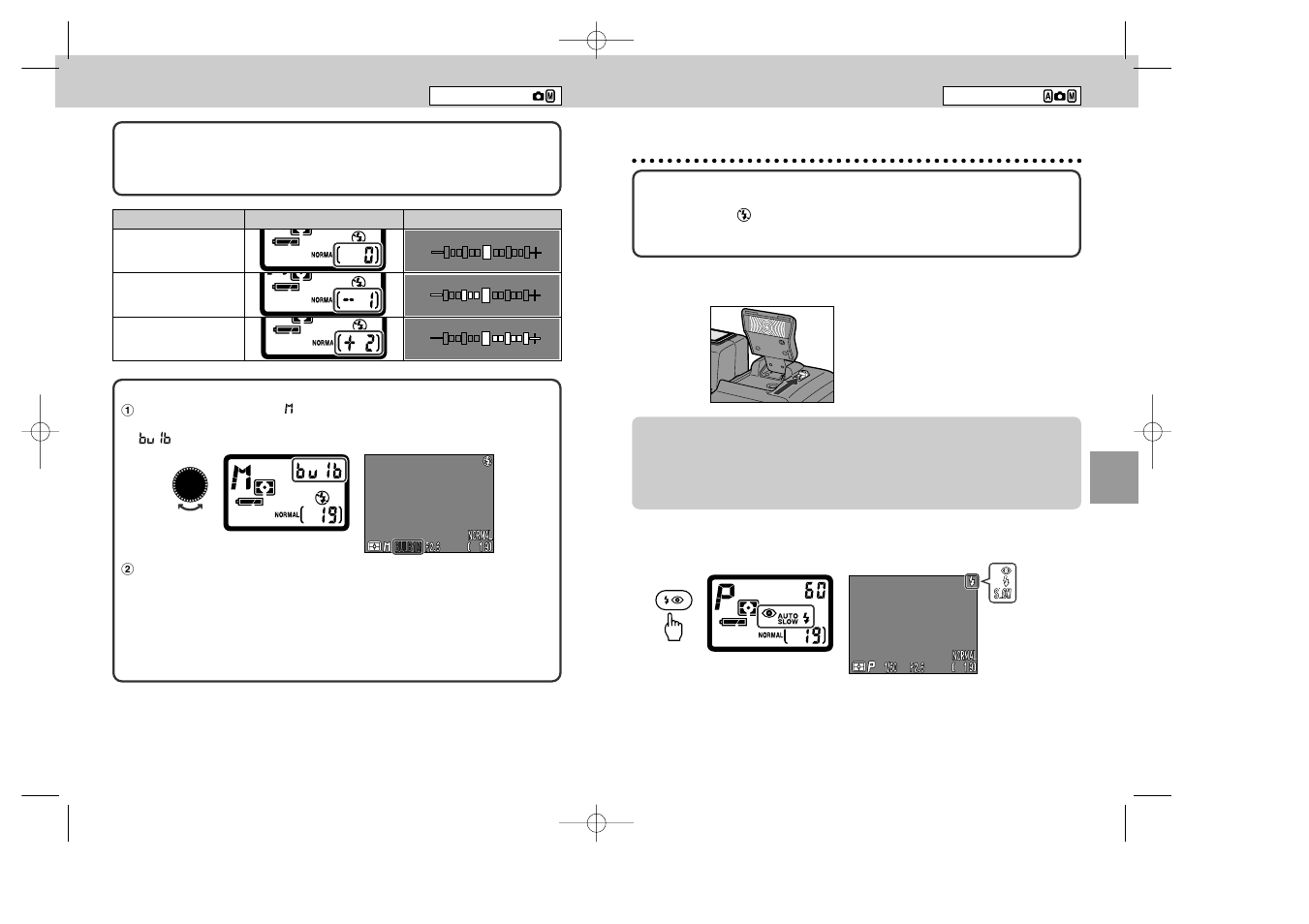Setting the flash mode, Setting the exposure mode | Nikon 995 User Manual | Page 35 / 91