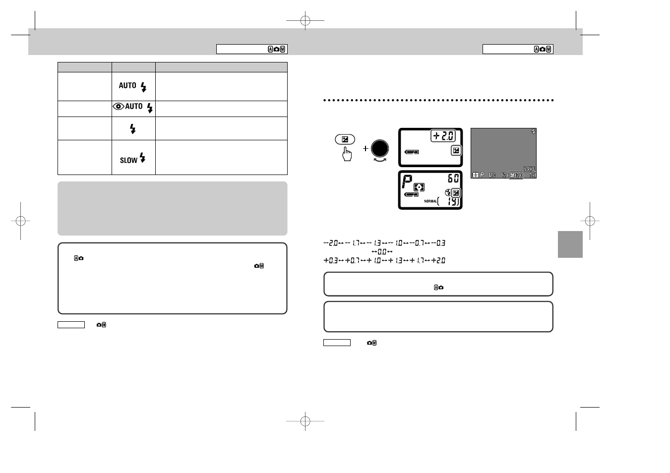 Setting the exposure compensation value, Setting the flash mode | Nikon 995 User Manual | Page 36 / 91