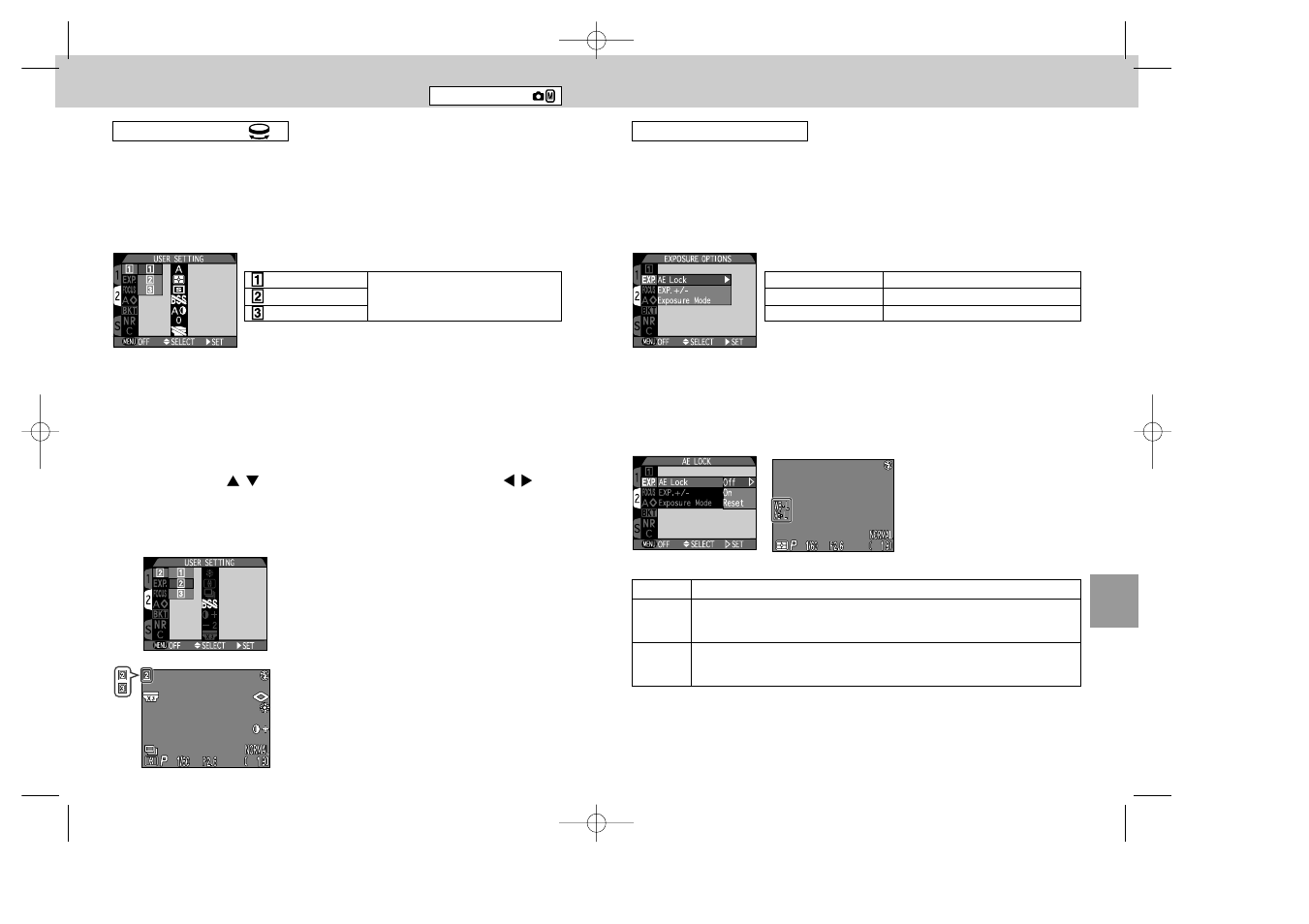 Setting shooting menus | Nikon 995 User Manual | Page 55 / 91