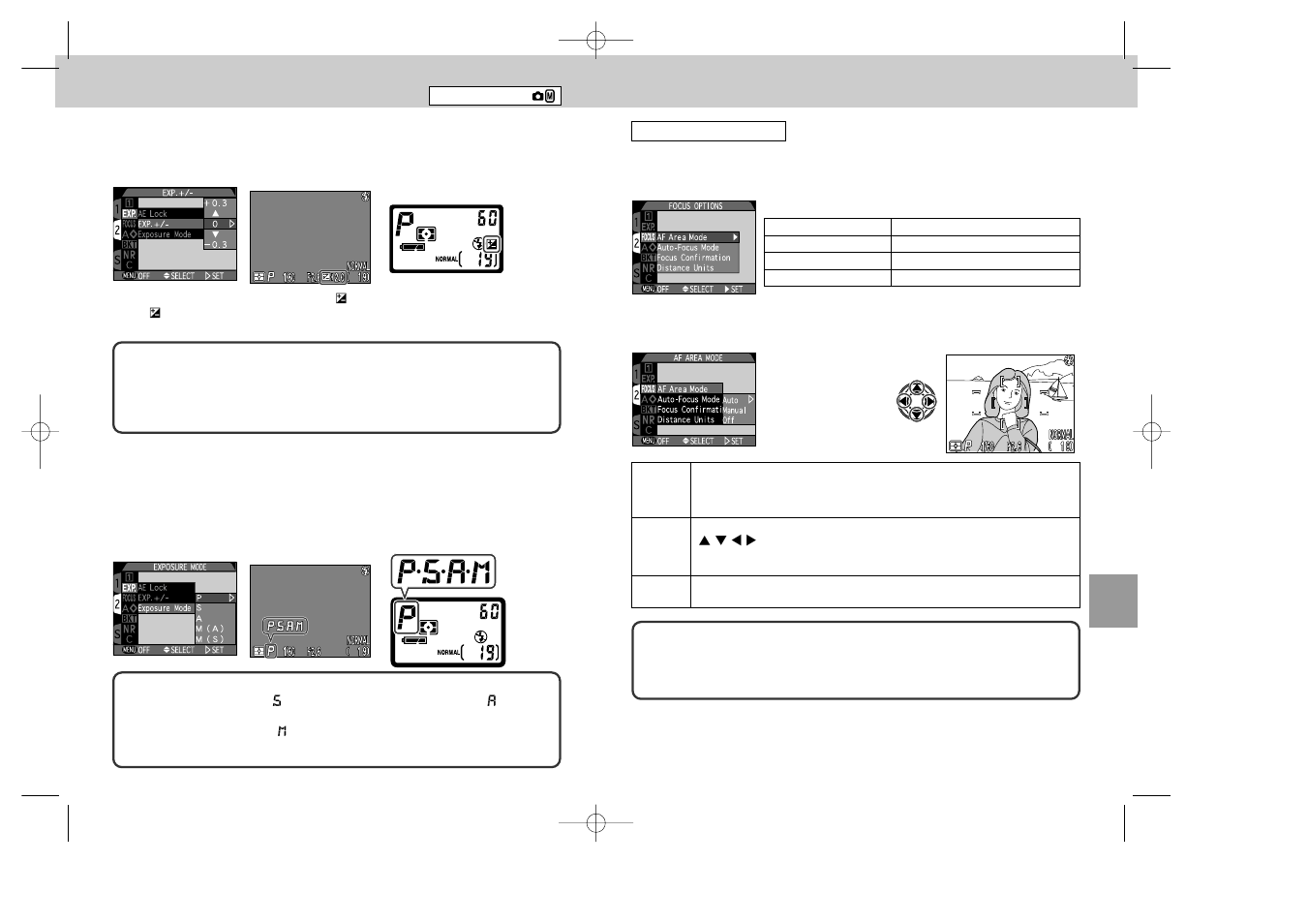 Setting shooting menus | Nikon 995 User Manual | Page 56 / 91