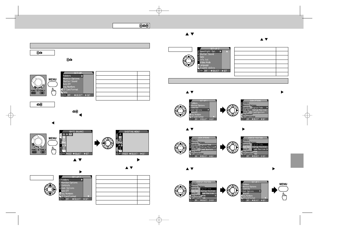 Setting shooting set-up menus | Nikon 995 User Manual | Page 61 / 91