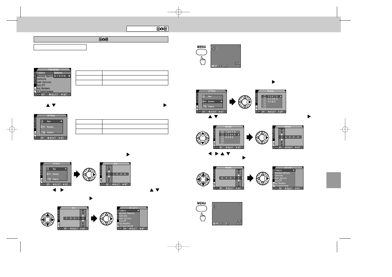 Setting shooting set-up menus | Nikon 995 User Manual | Page 62 / 91