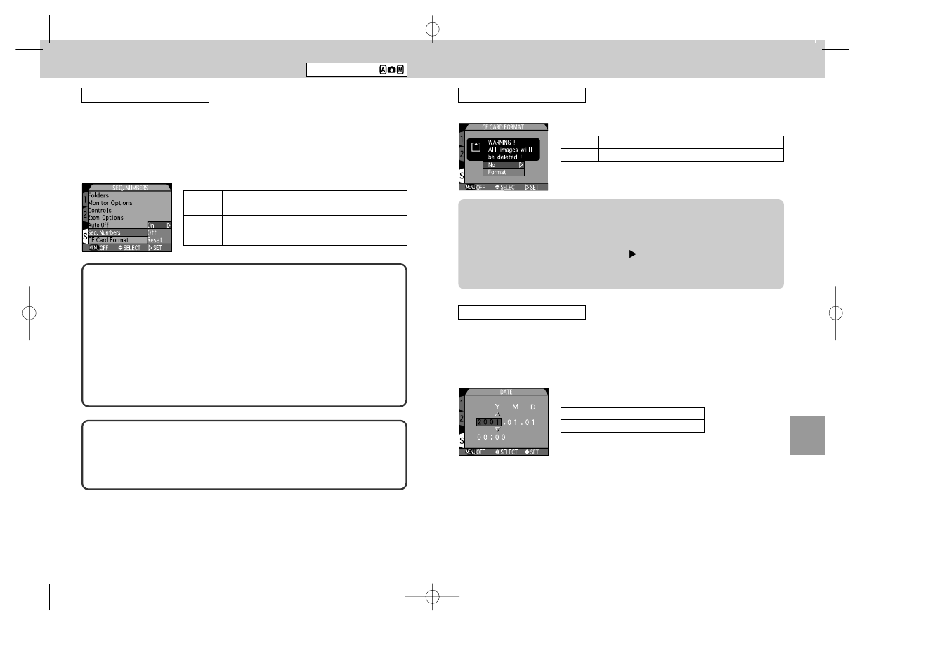 Setting shooting set-up menus | Nikon 995 User Manual | Page 65 / 91