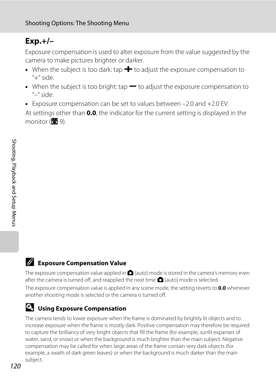 A 120) ca, A 120), A 120) be | A 120 | Nikon S60 User Manual | Page 132 / 184