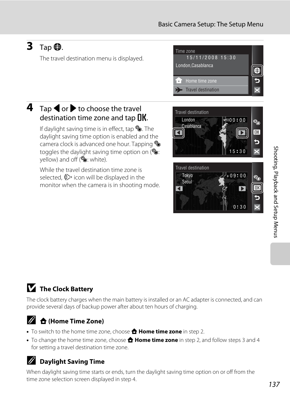 Tap o | Nikon S60 User Manual | Page 149 / 184