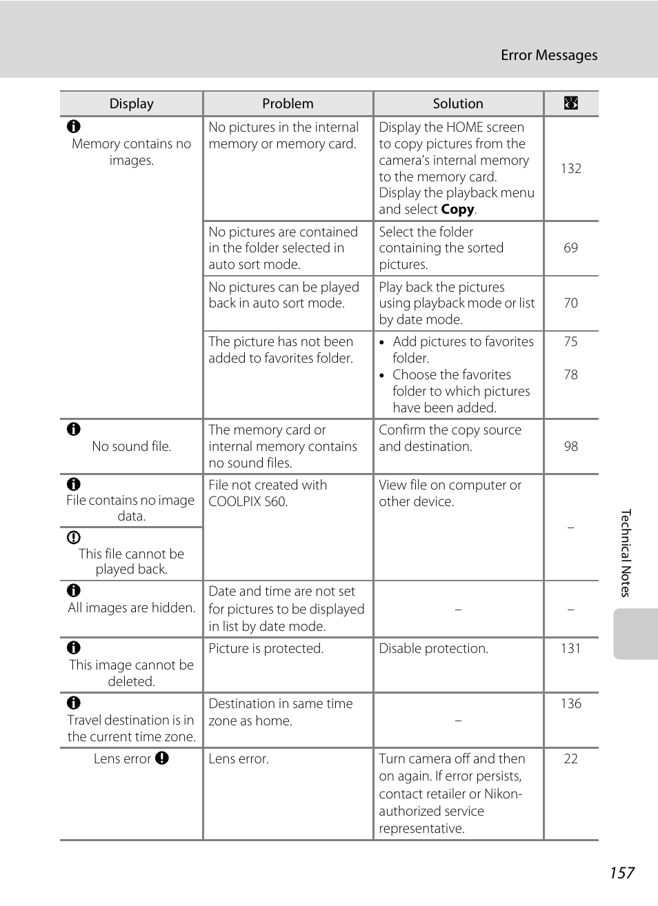 Nikon S60 User Manual | Page 169 / 184