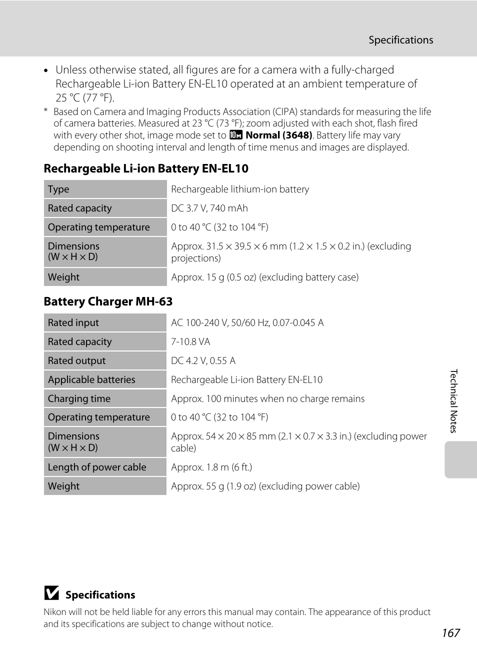 Nikon S60 User Manual | Page 179 / 184
