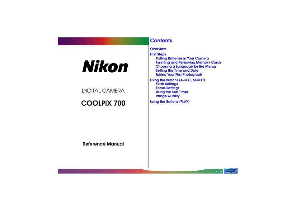 Nikon 700 User Manual | 53 pages