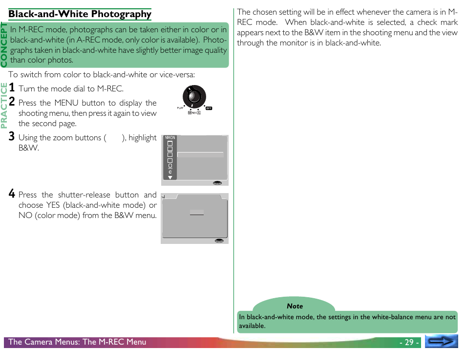 Black-and-white photography | Nikon 700 User Manual | Page 29 / 53