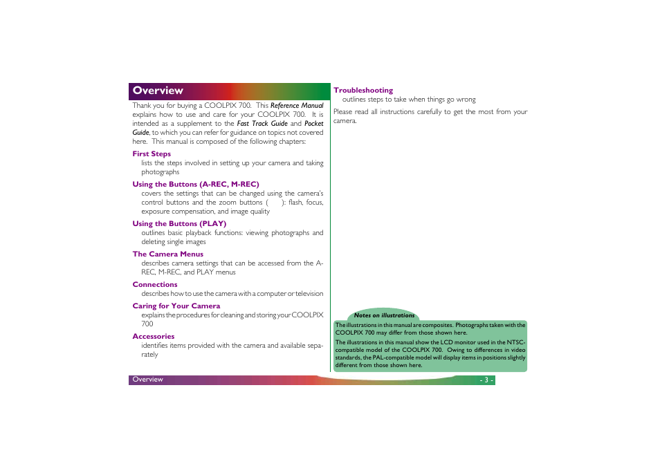 Overview | Nikon 700 User Manual | Page 3 / 53
