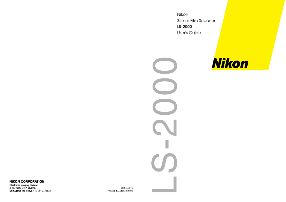 Nikon LS-2000 User Manual | Page 2 / 47