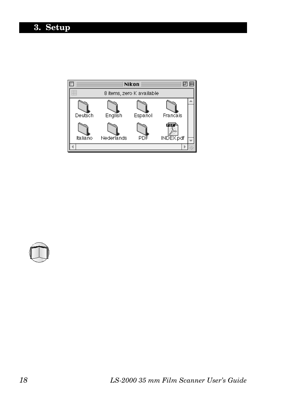 Setup | Nikon LS-2000 User Manual | Page 28 / 47