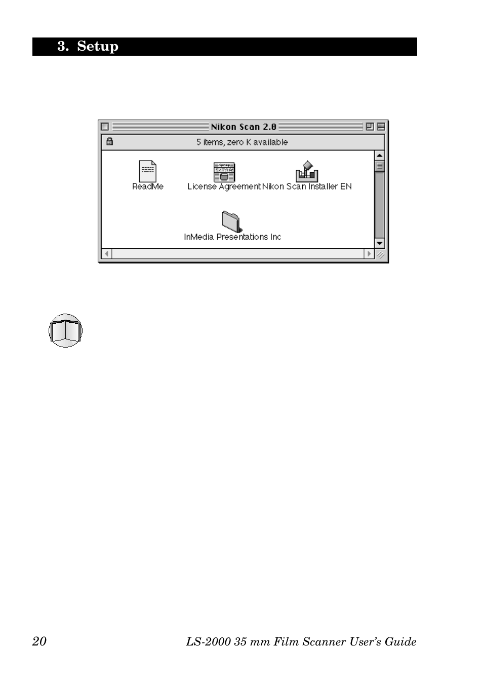 Setup | Nikon LS-2000 User Manual | Page 30 / 47