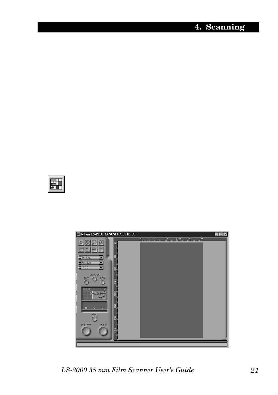 Scanning | Nikon LS-2000 User Manual | Page 31 / 47