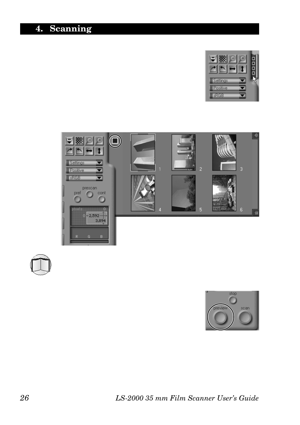 Scanning | Nikon LS-2000 User Manual | Page 36 / 47
