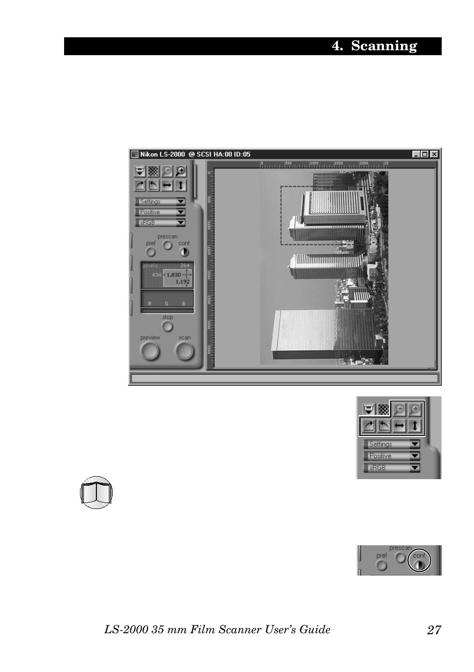 Scanning | Nikon LS-2000 User Manual | Page 37 / 47