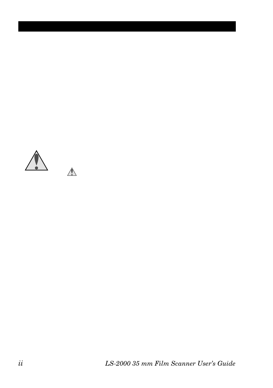 Cautions, Symbol | Nikon LS-2000 User Manual | Page 4 / 47