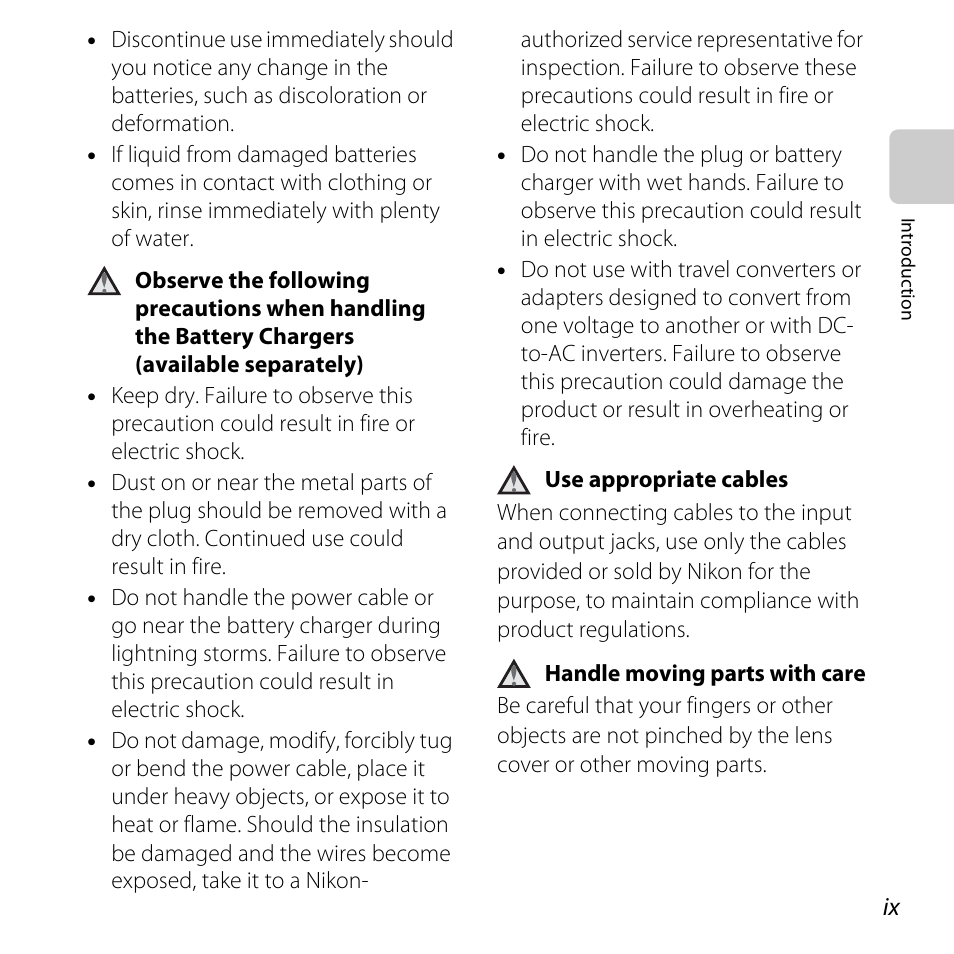 Nikon L610 User Manual | Page 11 / 252