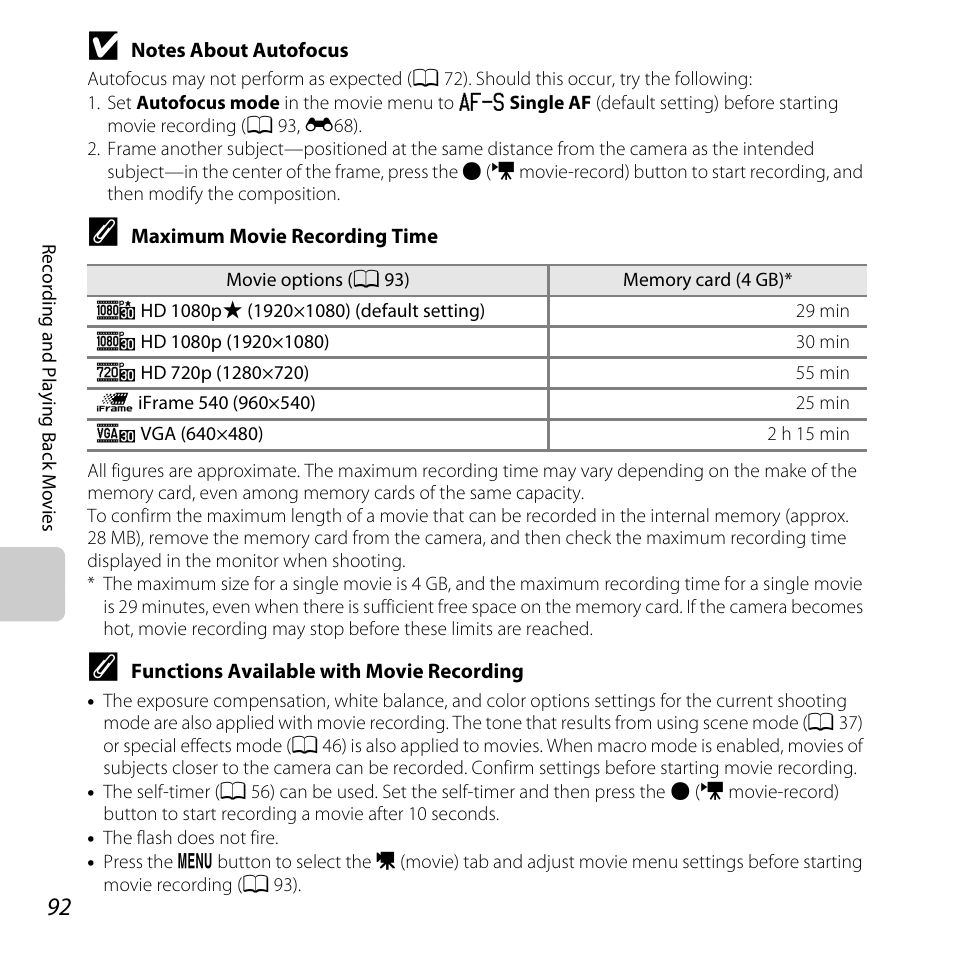 Nikon L610 User Manual | Page 110 / 252