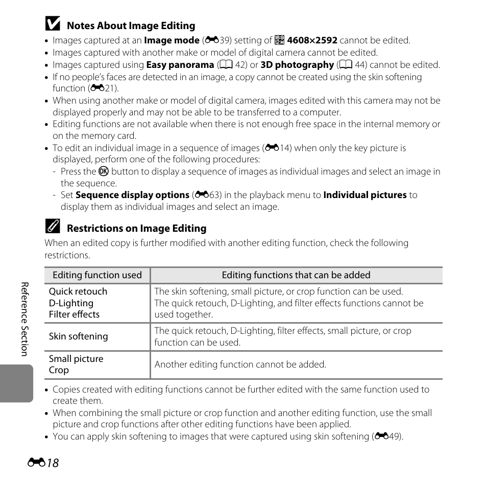 E18). for | Nikon L610 User Manual | Page 136 / 252