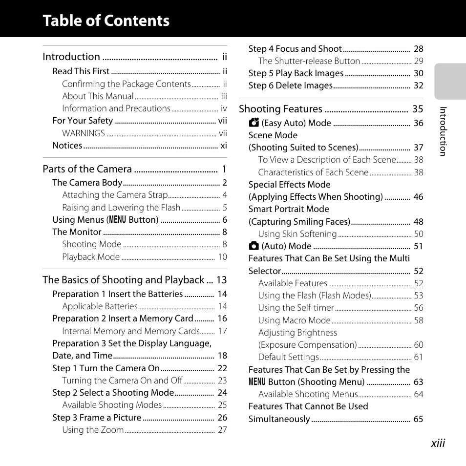 Nikon L610 User Manual | Page 15 / 252