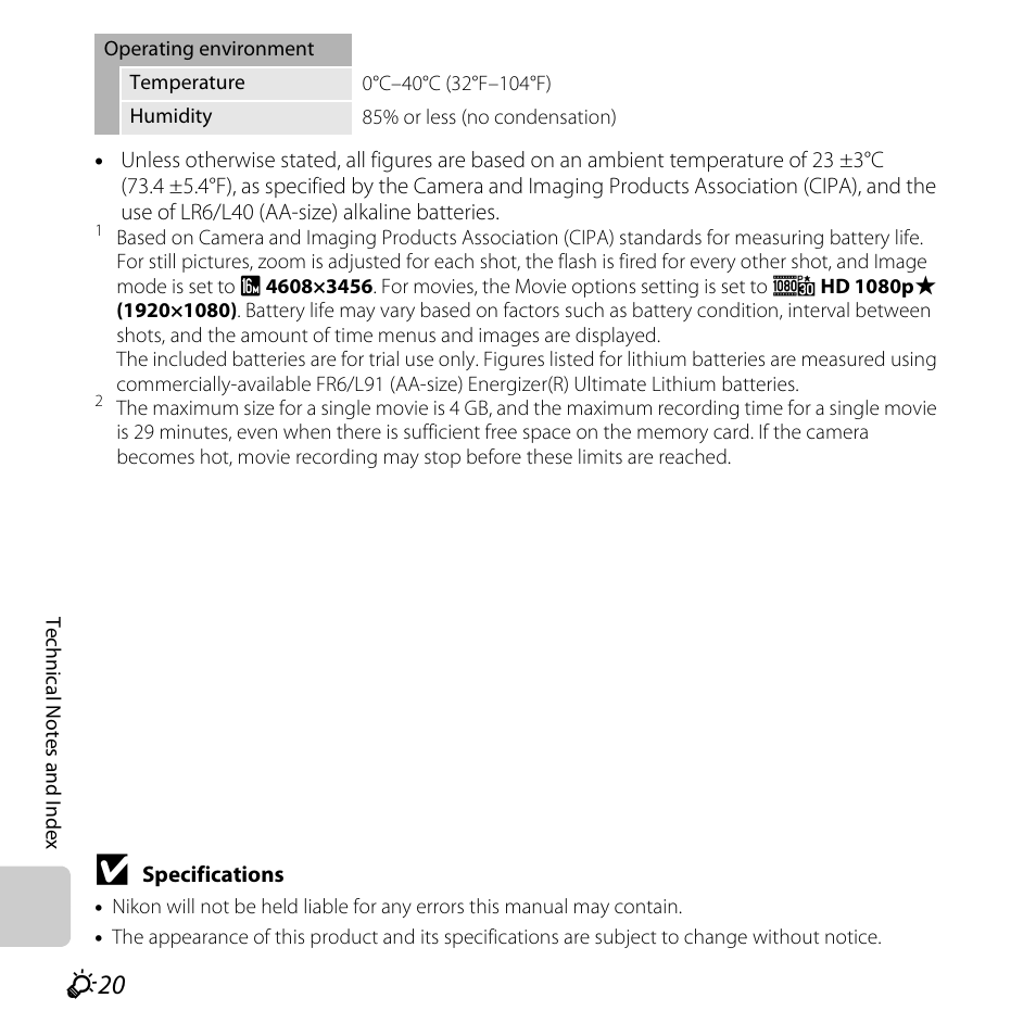 Nikon L610 User Manual | Page 240 / 252