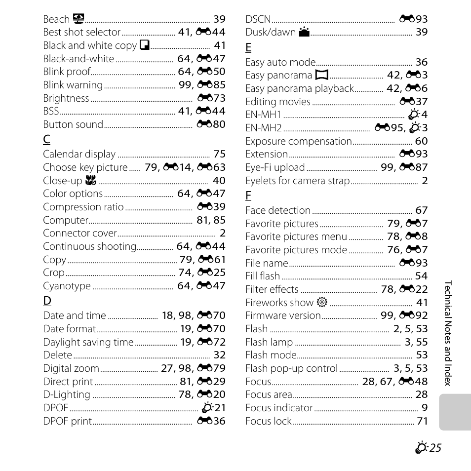 Nikon L610 User Manual | Page 245 / 252