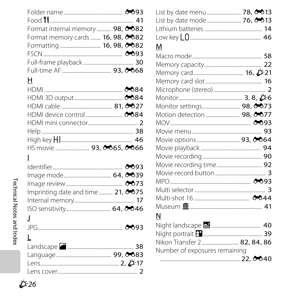 Nikon L610 User Manual | Page 246 / 252