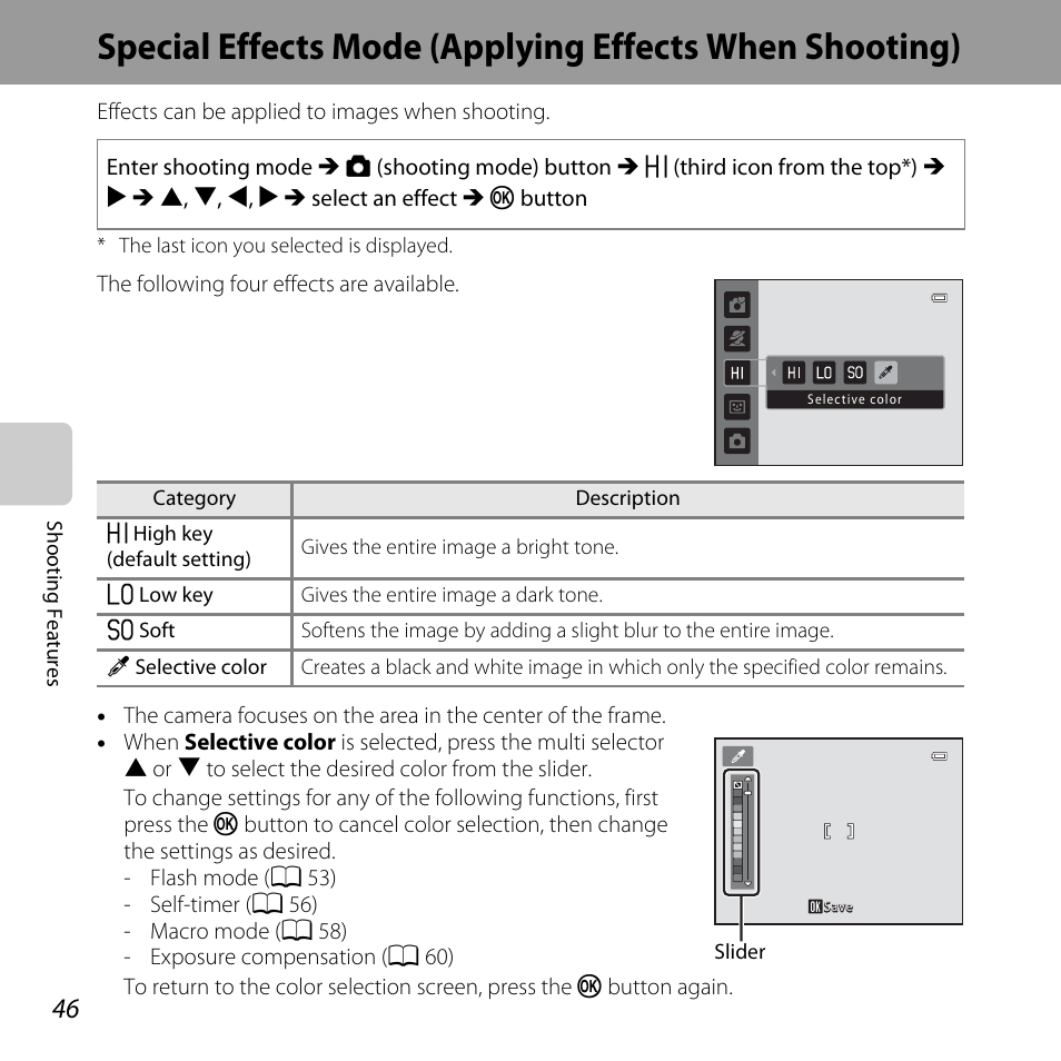 Cts (a 46) | Nikon L610 User Manual | Page 64 / 252